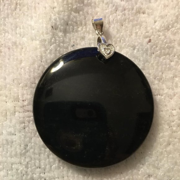 Gold Sheen Obsidian Pendant - Picture 3 of 4